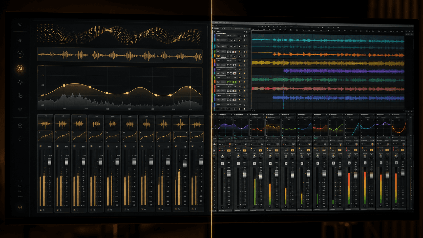 Ce que l'IA voit vs ce qu'un ingénieur entend — Mixage IA vs mixage professionnel : ce que ça change vraiment pour ta musique | Seven Studio
