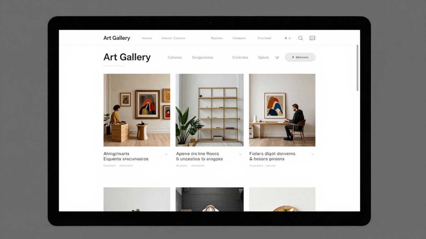 Minimalist layout for visitor access