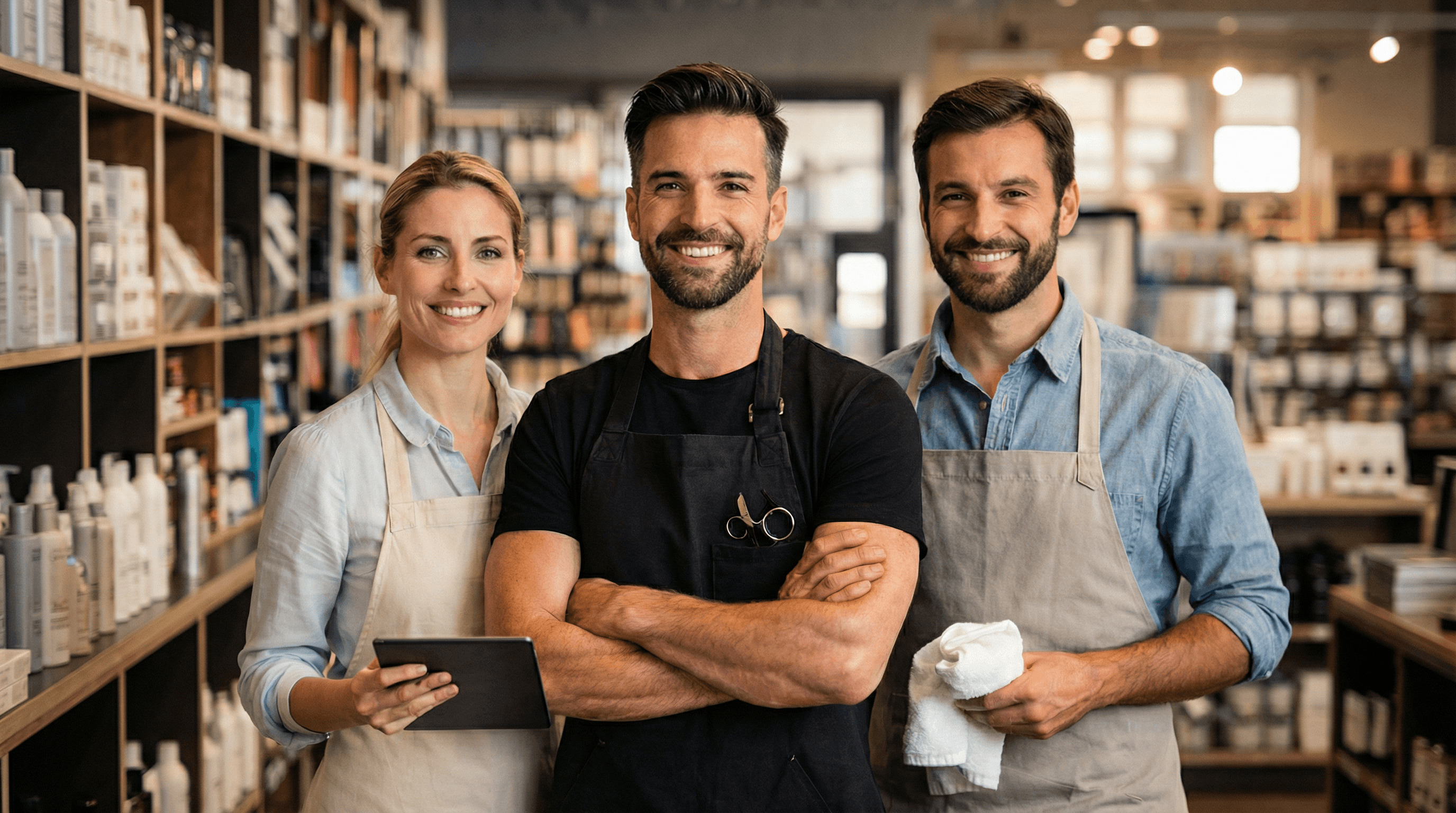 Professionnel dans son local commercial : Assurance Multirisque Professionnelle (MRP) couvrant les locaux, le stock et la responsabilité civile.