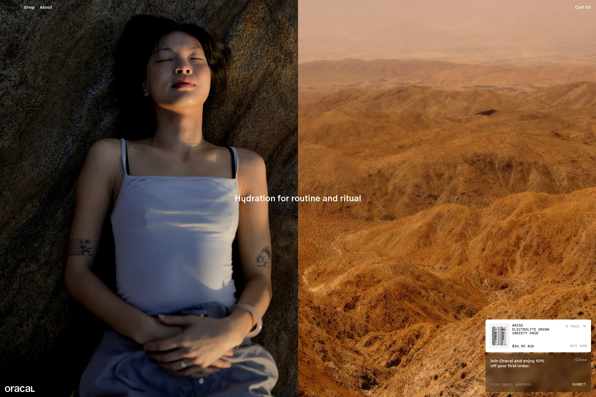 Screenshot of Oracal website