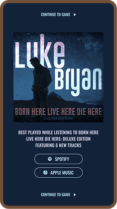 Mobil screenshot of Luke Bryan website