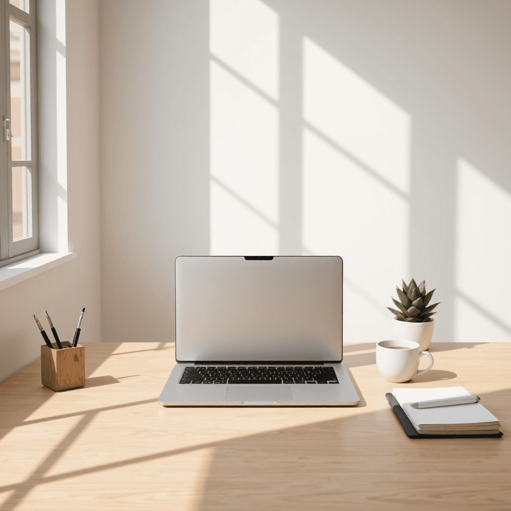 product photography of laptop