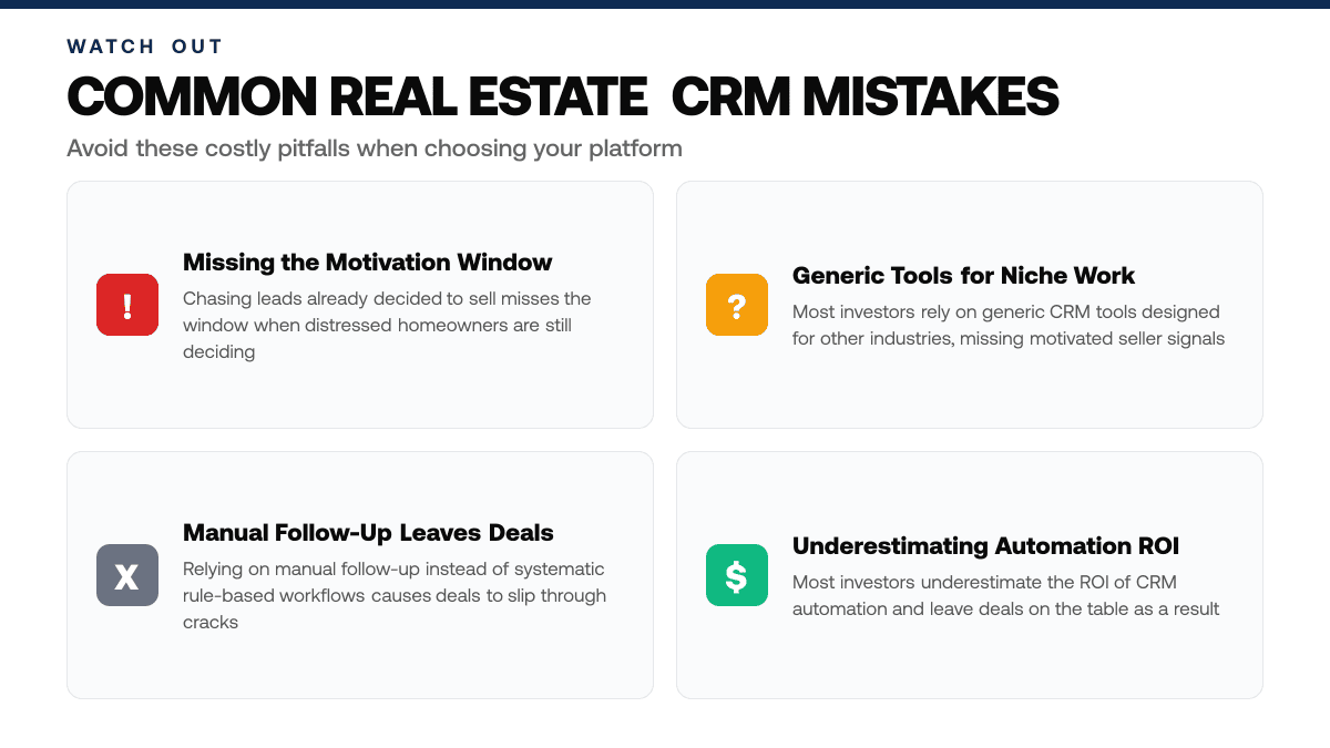 Best CRM for Real Estate Investors 2026 — warning-callouts