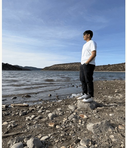 By a lake