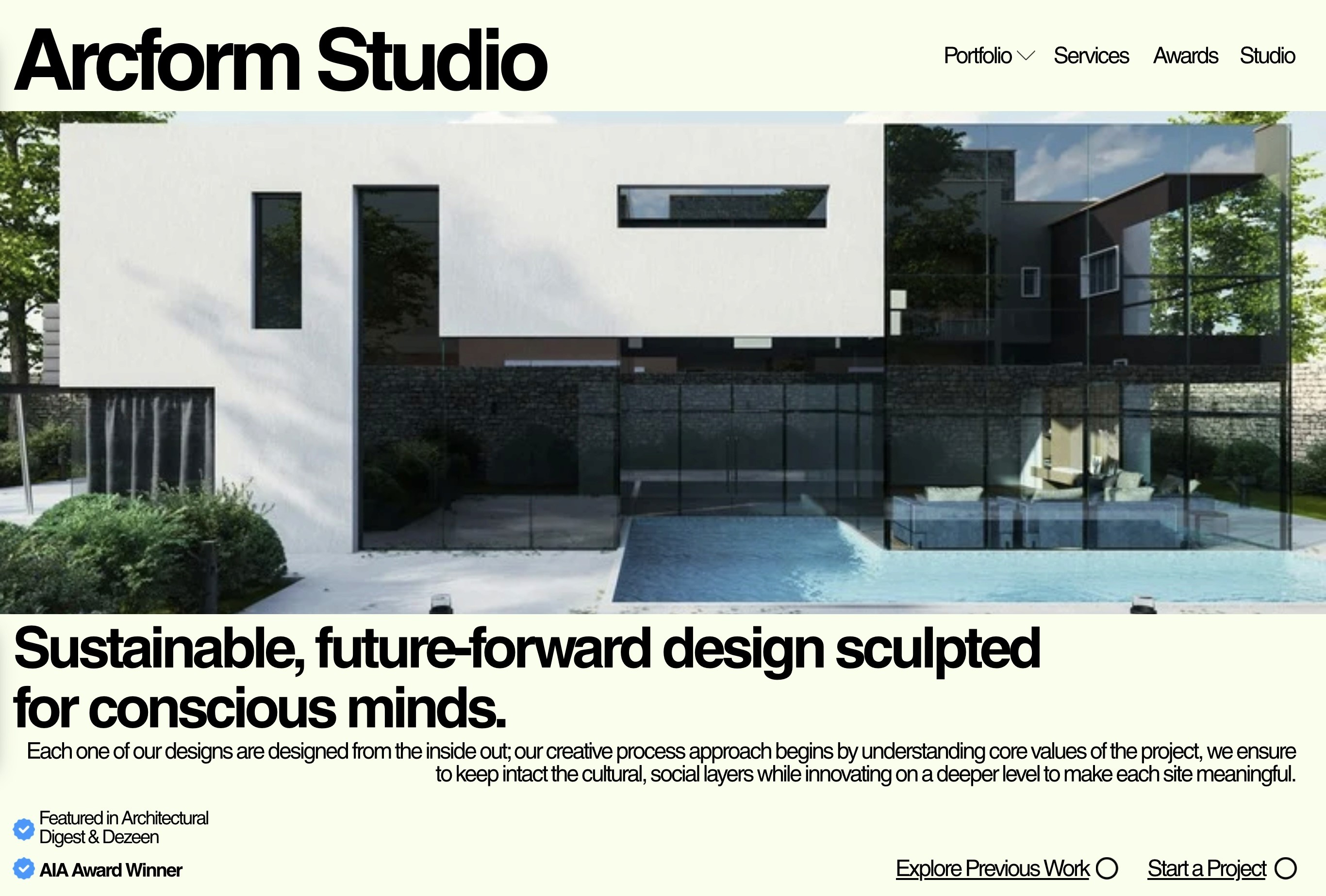 Architechture Firm Website Design
