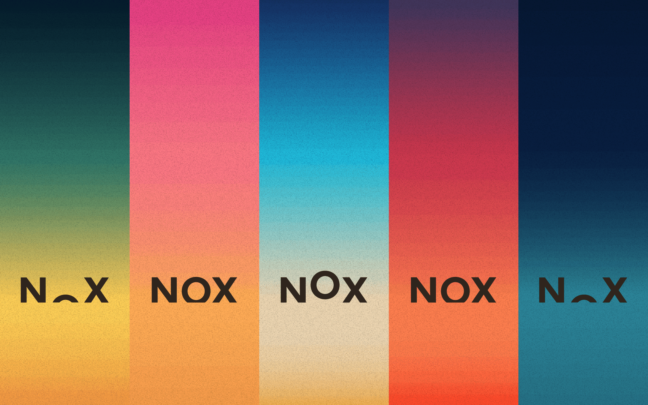 Nox colour palette reflecting different times of day in Cape Town.