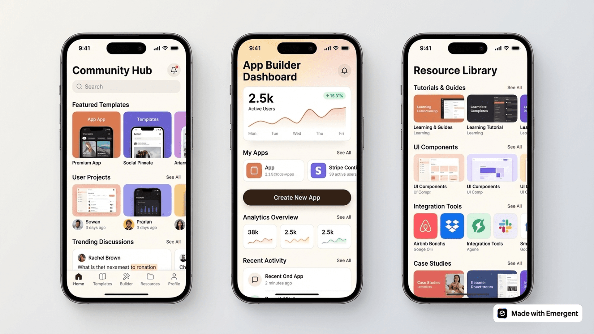 Social App Made With Emergent