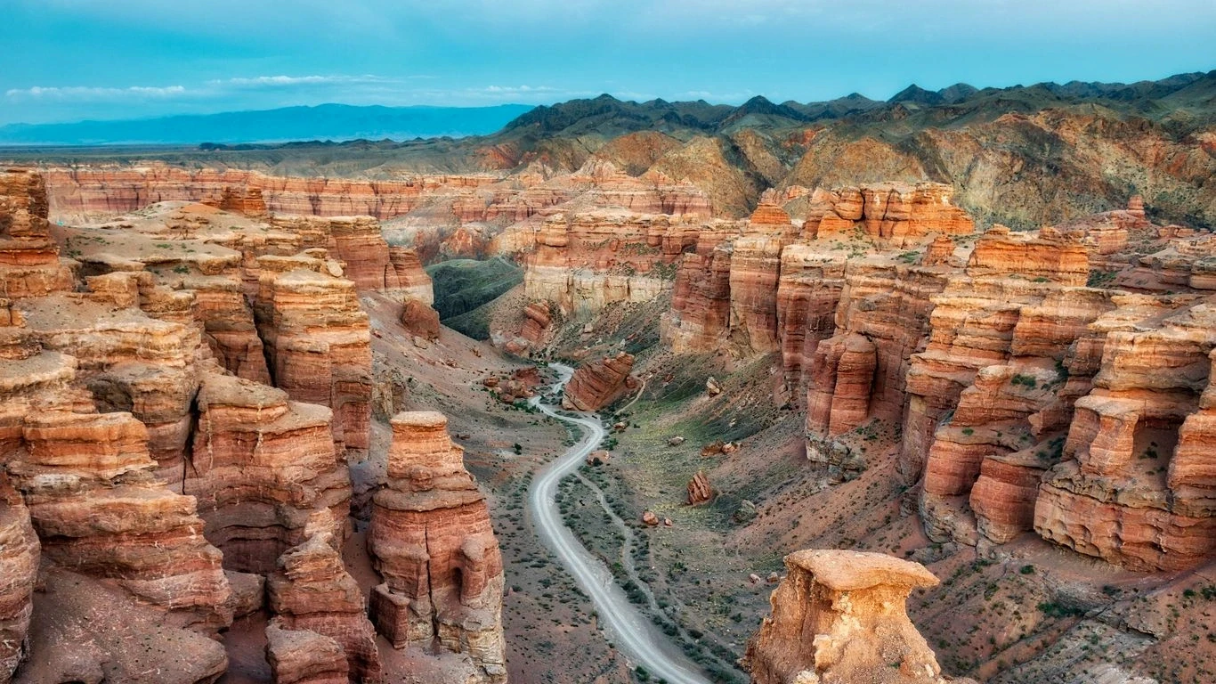 Scenic canyon desert landscape