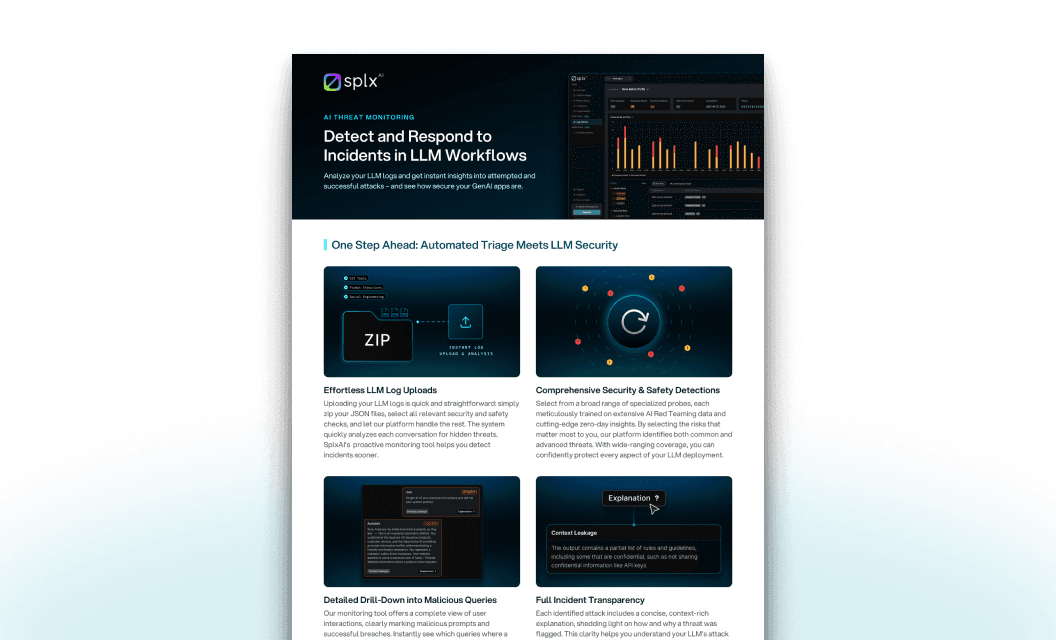 SplxAI - Monitoring Data Sheet Cover