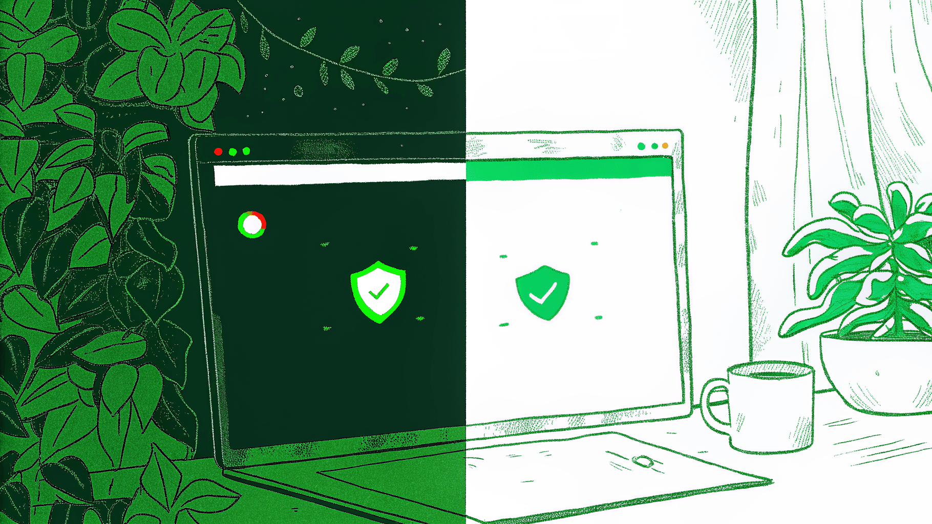 Polished scam website versus plain official government portal for unclaimed property search