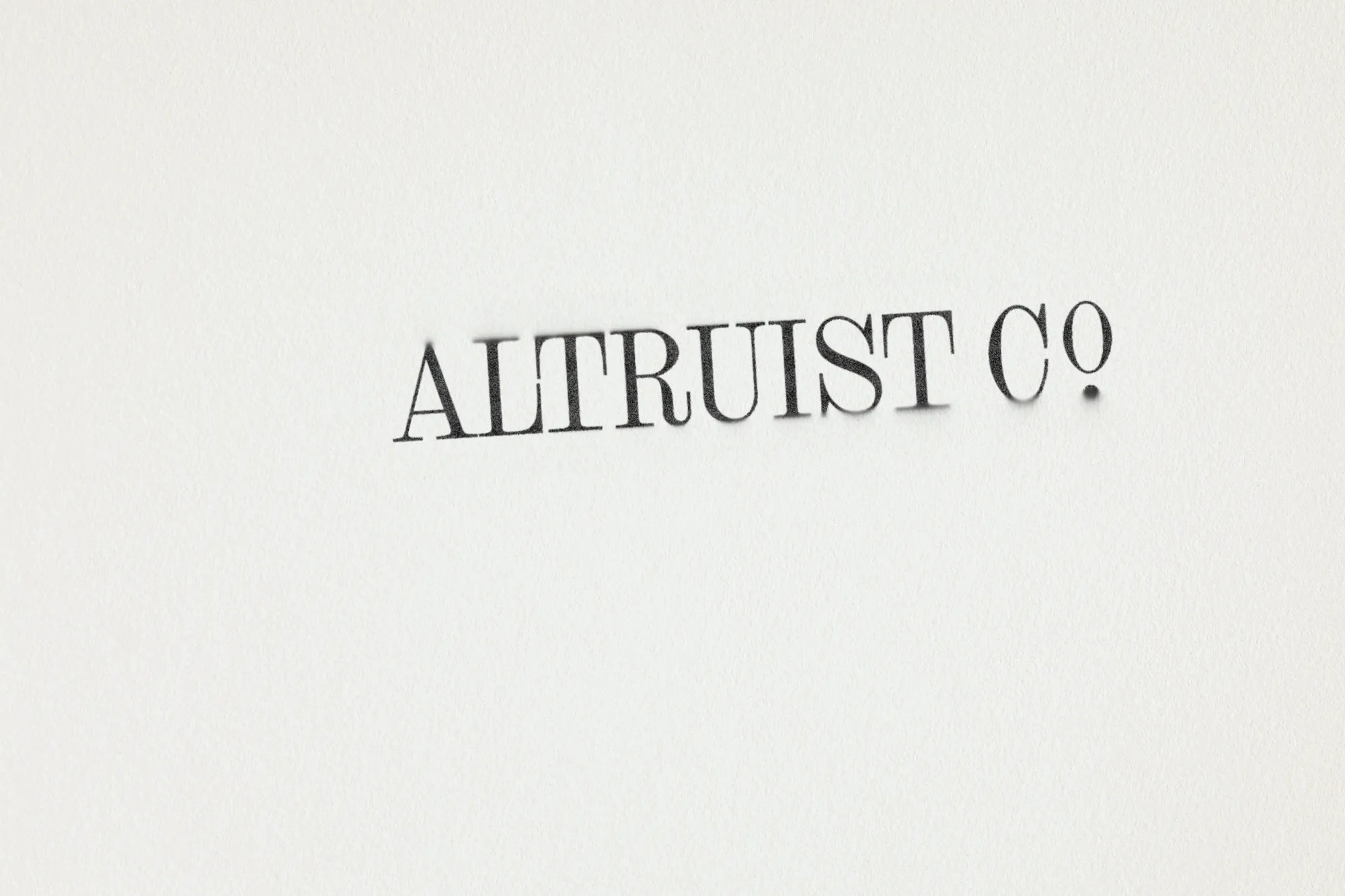 Altruist Co., Logo Design