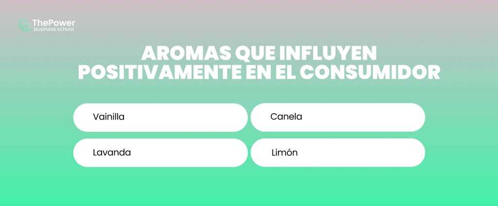 Aromas que influyen positivamente en el consumidor