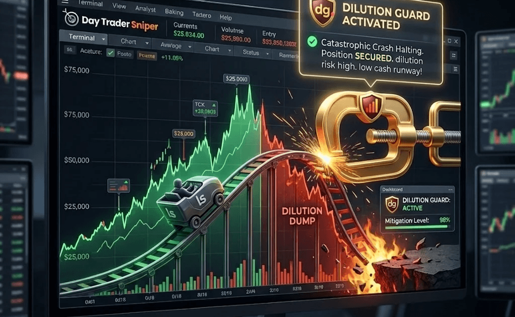 Dilution guard concept by Day trader sniper