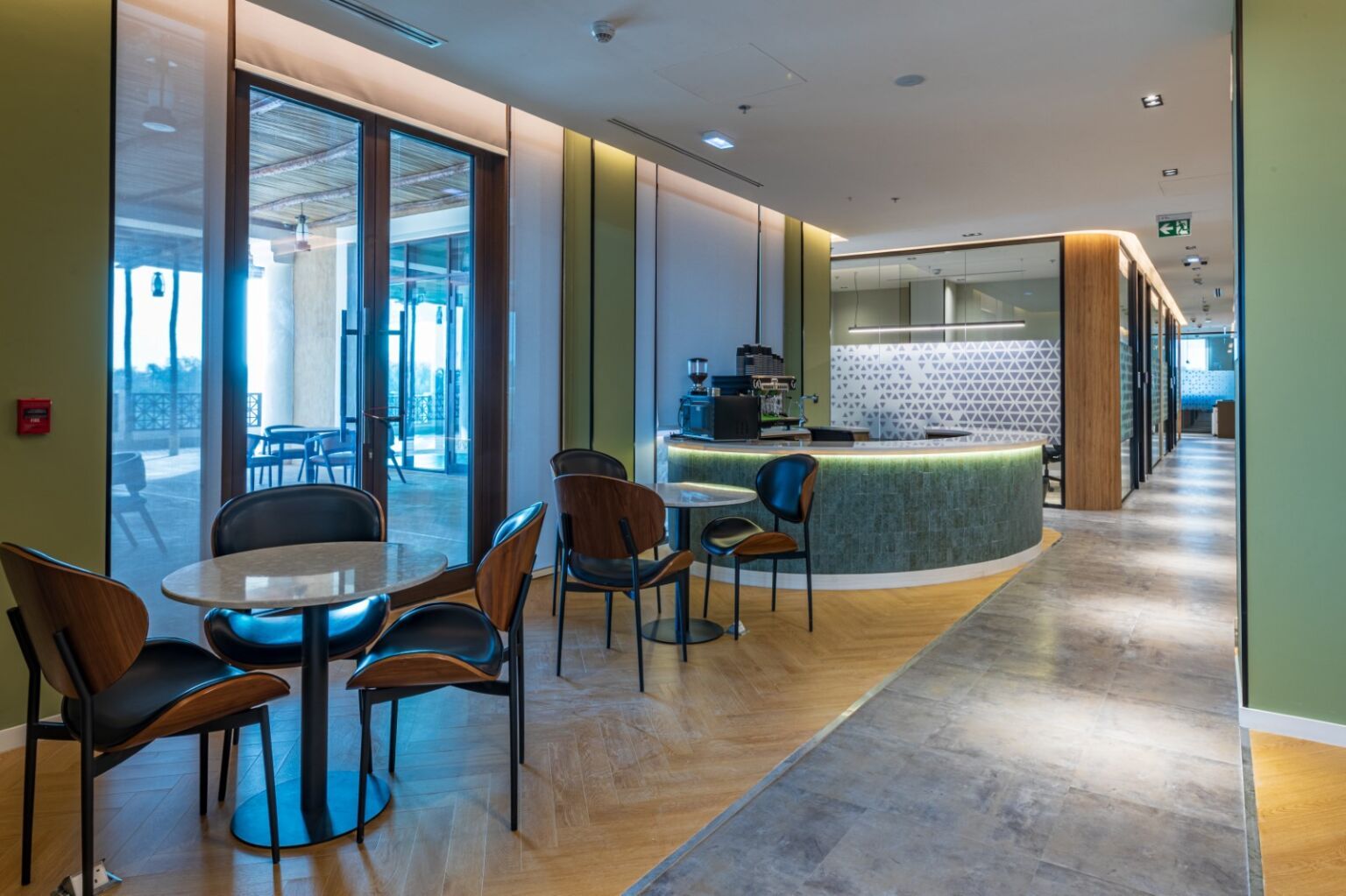 Lounge with views at DIOM Flex Diriyah