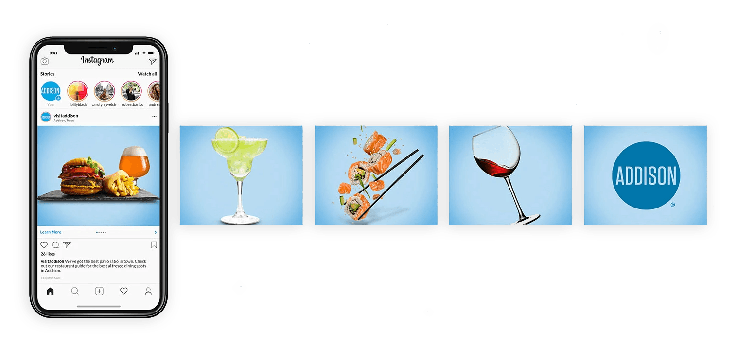 social media instagram carousel sponsored post