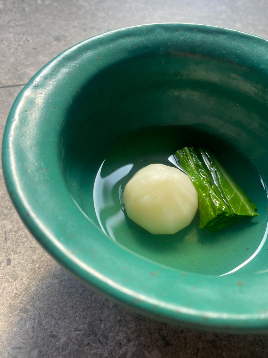 Hakurei Turnip and Maine Kombu Broth