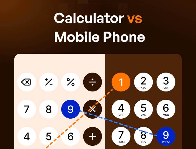 Phone Keypads & Calsulator Keypads comparison