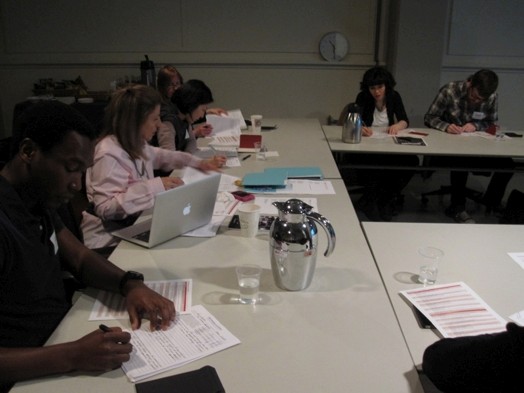people taking part in a presentation