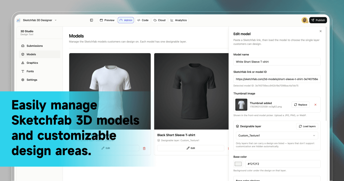 Sketchfab 3D Designer screenshot 1