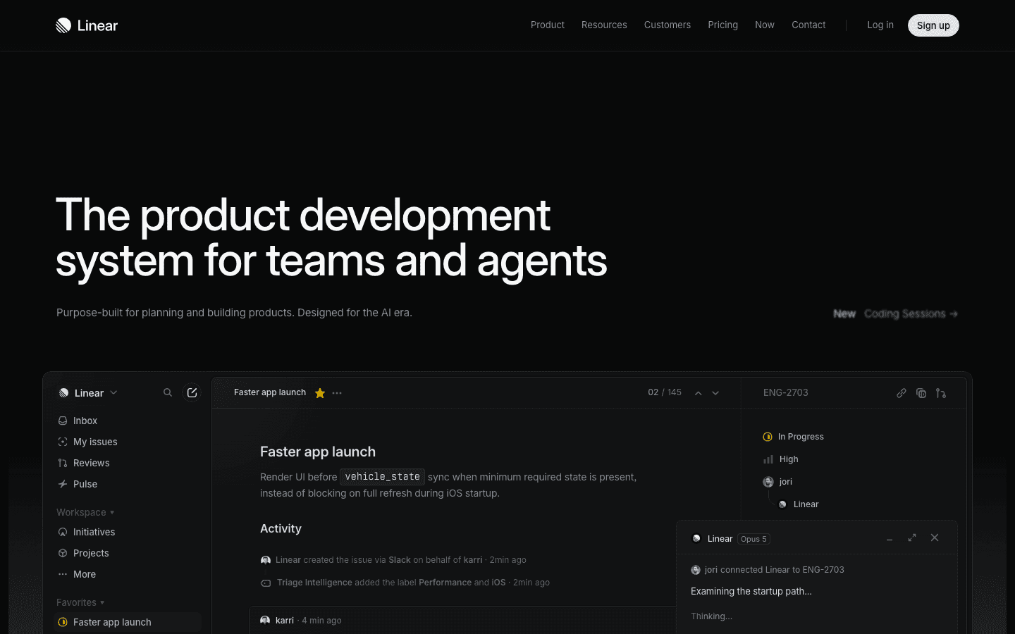 Linear app screenshot