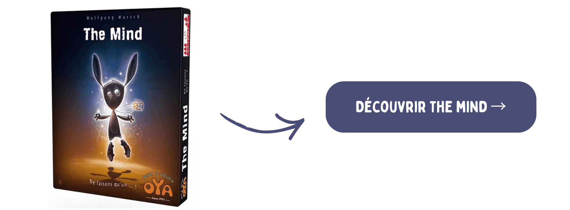 The mind le jeu sur fond blanc et bouton d'achat