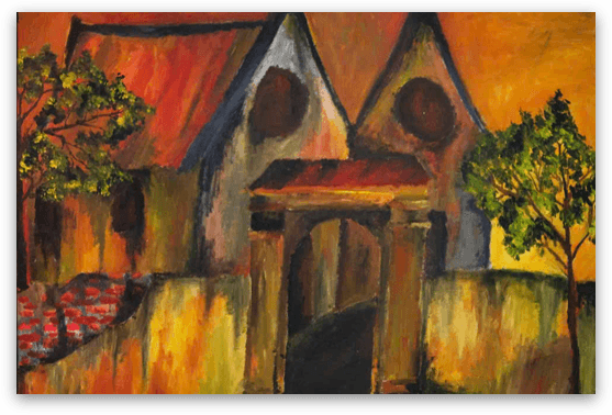 premium art poster and canvas prints, with originals available, from QART , of the artwork " Hoi An Old Town "