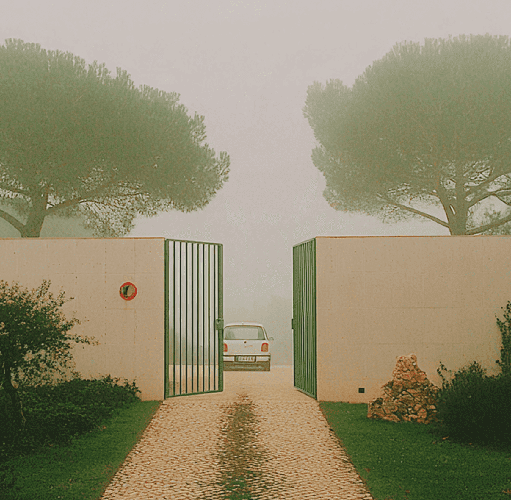 Private gated entrance