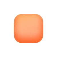 Rounded orange app icon with a smooth gradient fill.