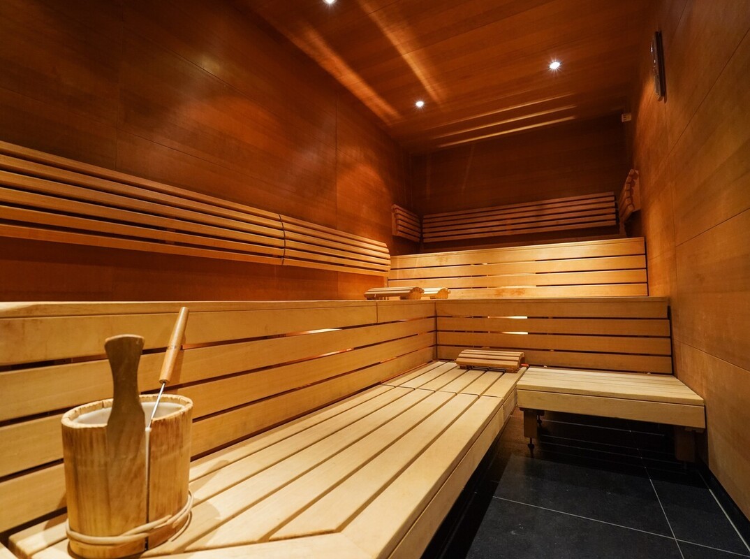 empty modern sauna for weight loss routines