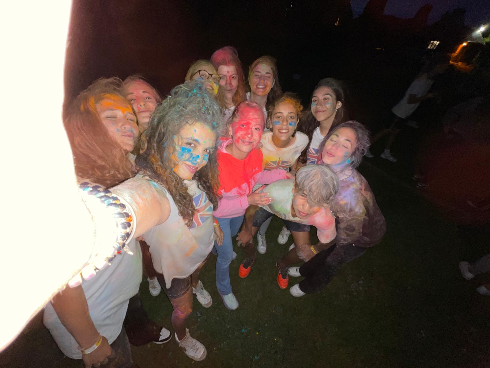 artisan villa at night