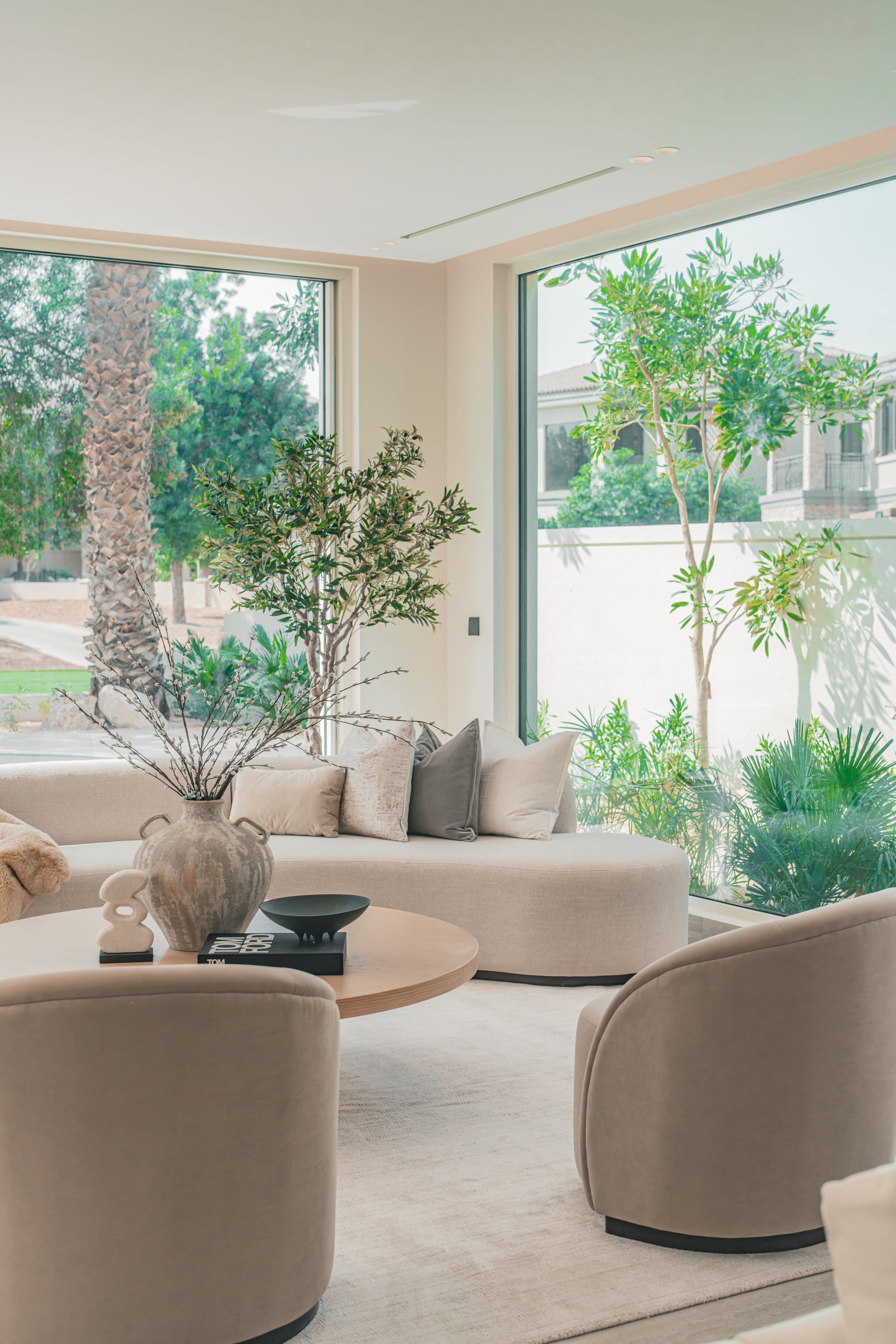 Picture of a room with a glass window 