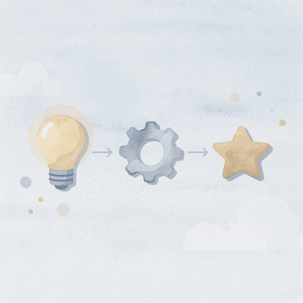 Three icons representing production consistency, responsive support, and transparency