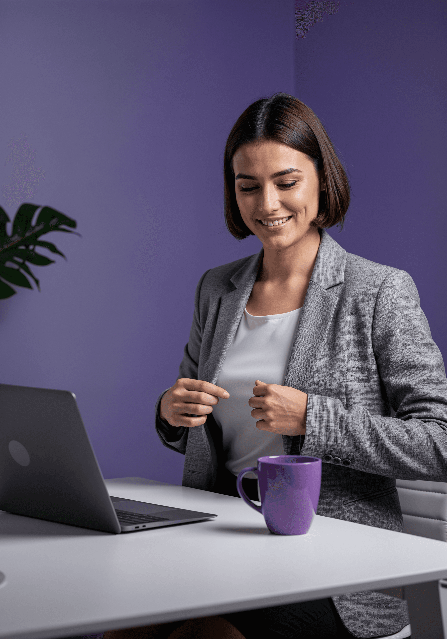 Guy at workplace with laptop
