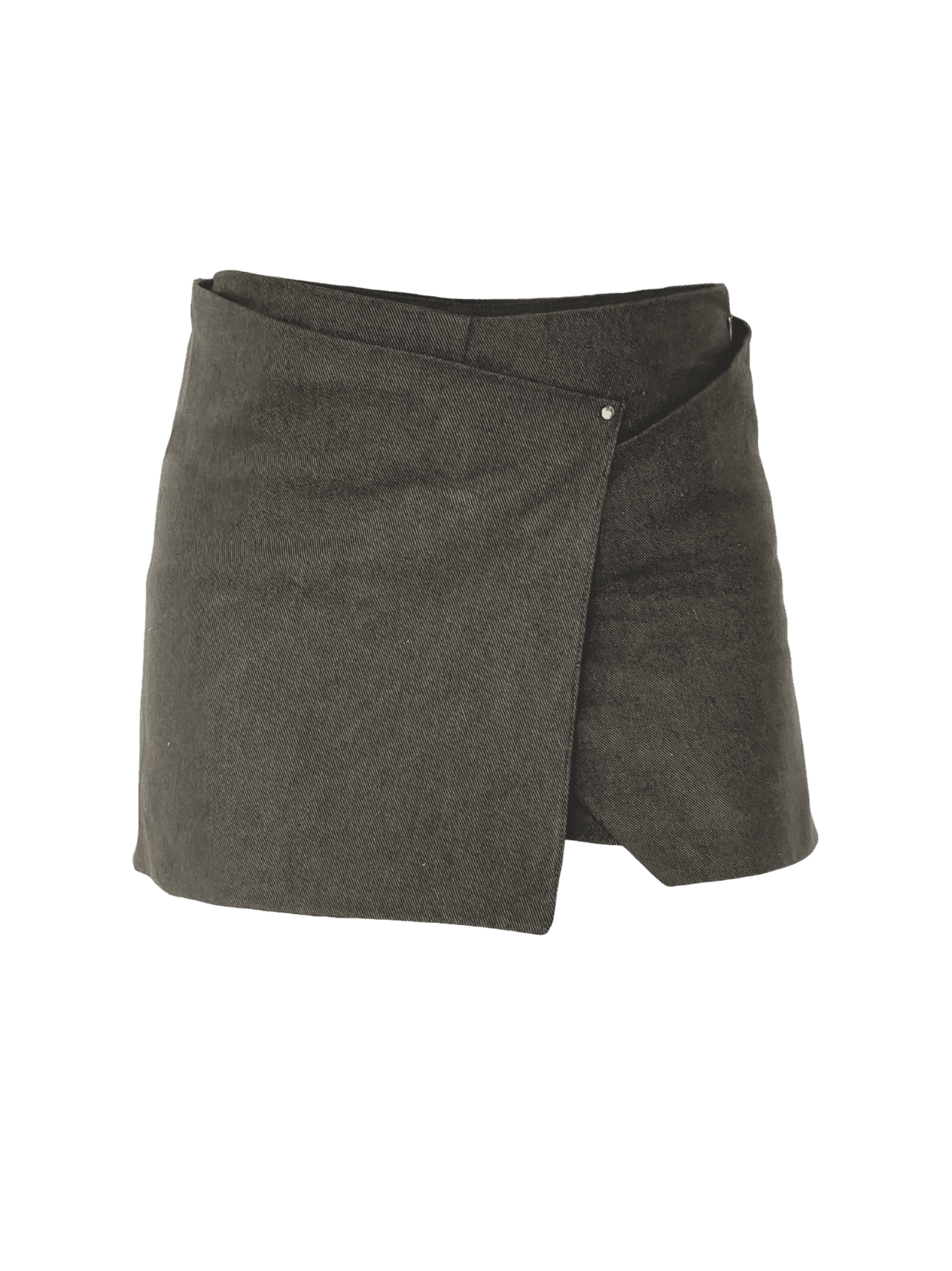 Dark gray skirt on a white background