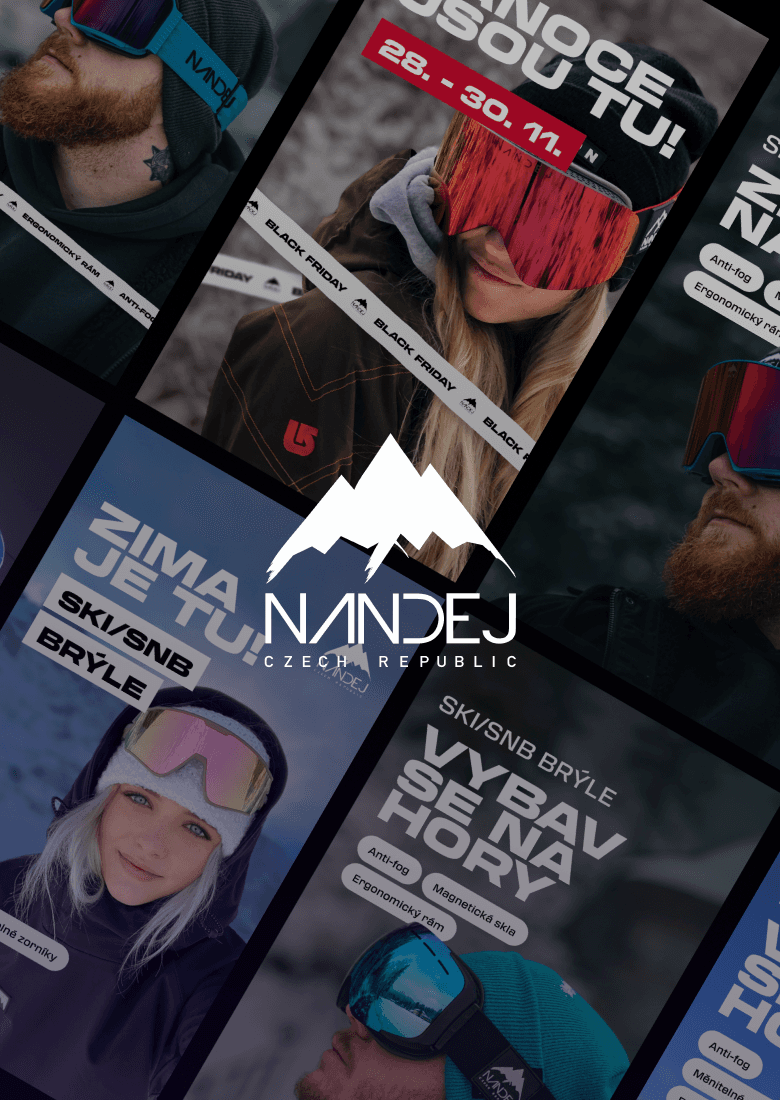 Příspěvky Nandej spolu s logem