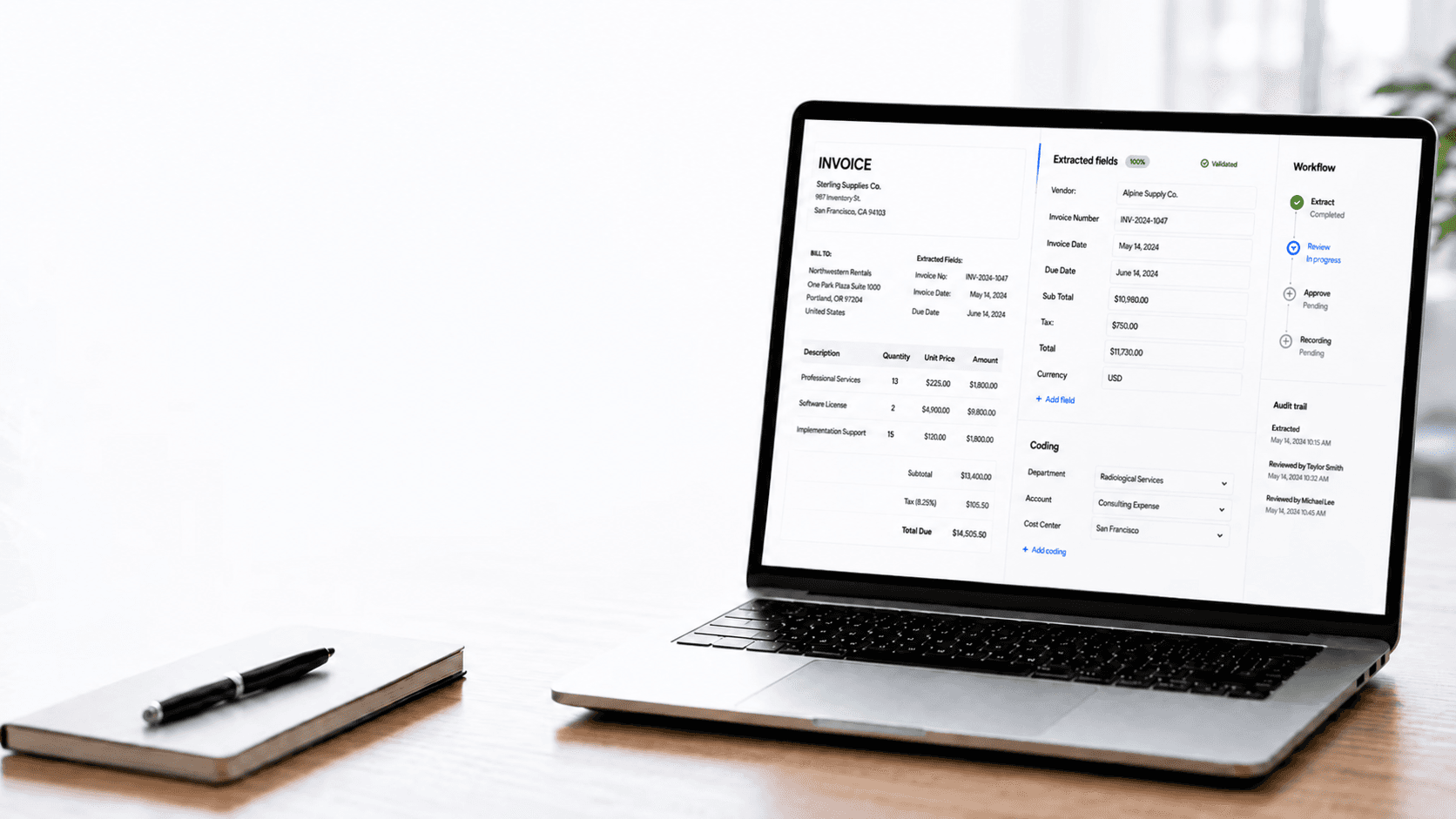 Vendor statement reconciliation platform hero