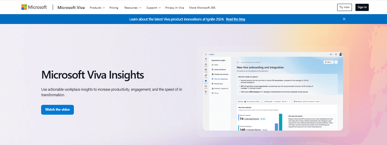 ms viva - Employee Wellness Software