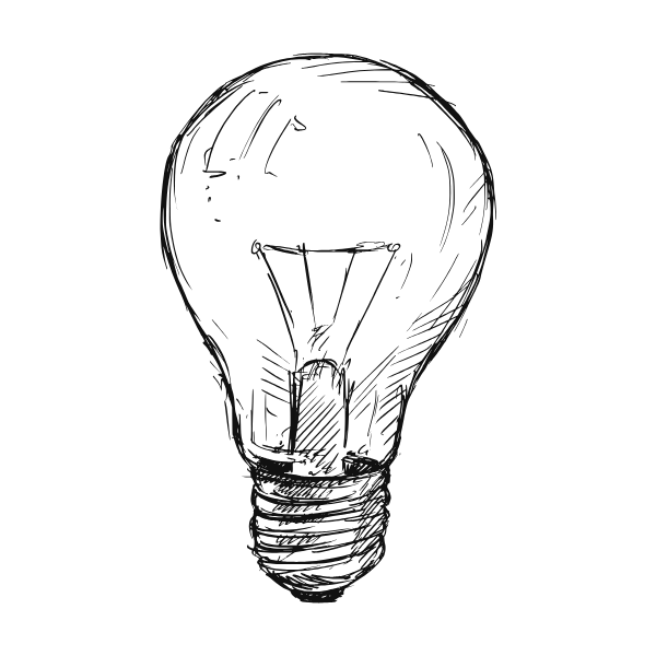 lightbulb reflecting flexible easy to use writing options