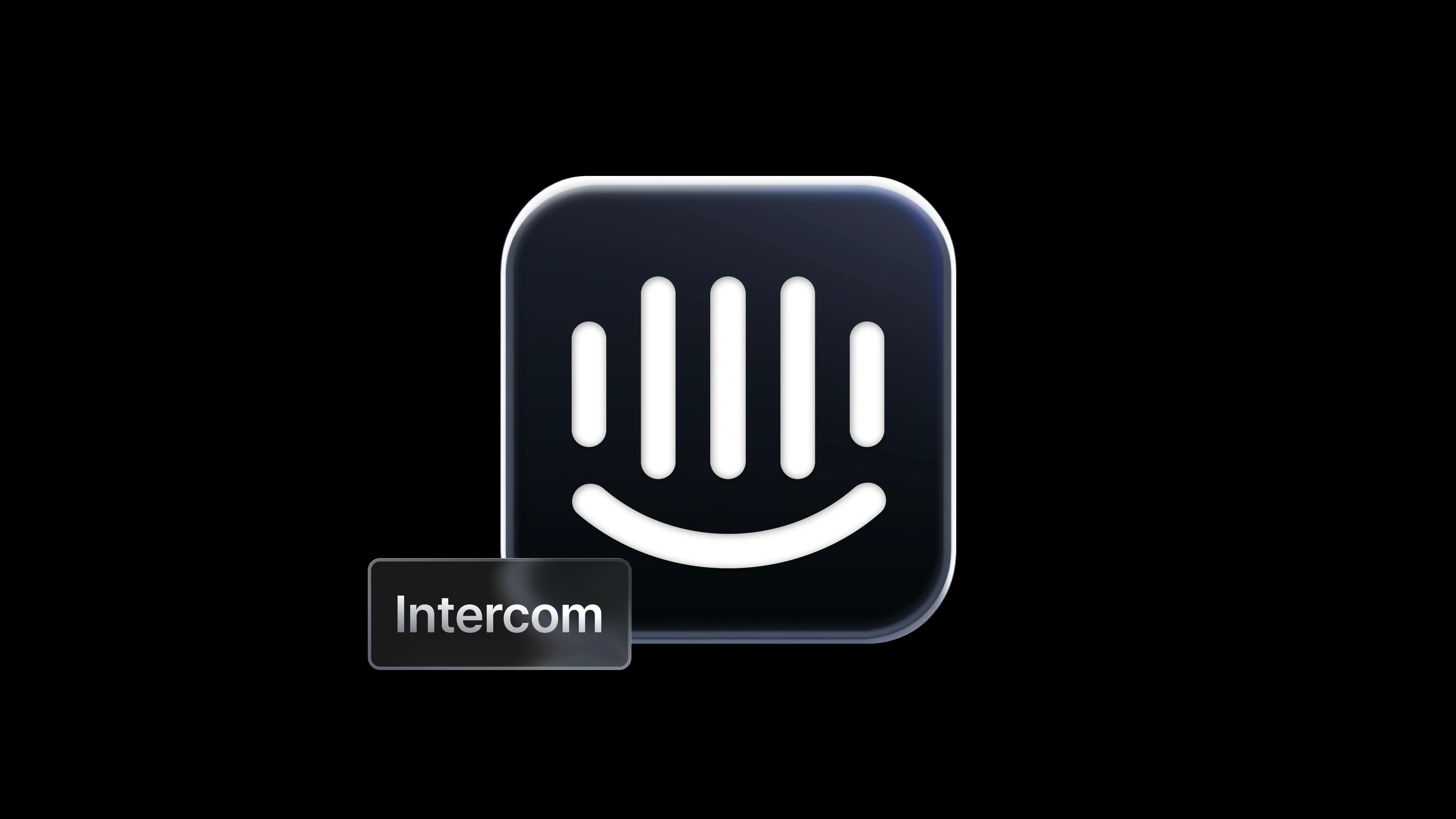 Blog thumbnail yang memandu cara menambahkan Intercom ke situs web menggunakan Framer, dengan desain yang menggabungkan ikon Intercom Messenger dan tampilan proyek Framer.