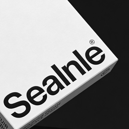 Closeup shot of a brand asset with logo