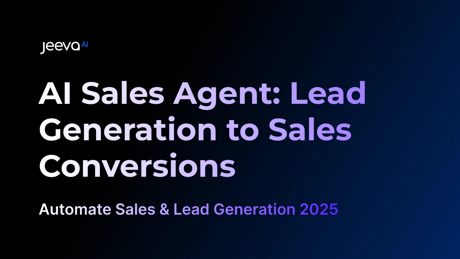 AI Sales Agent _ Lead Generation Jeeva AI