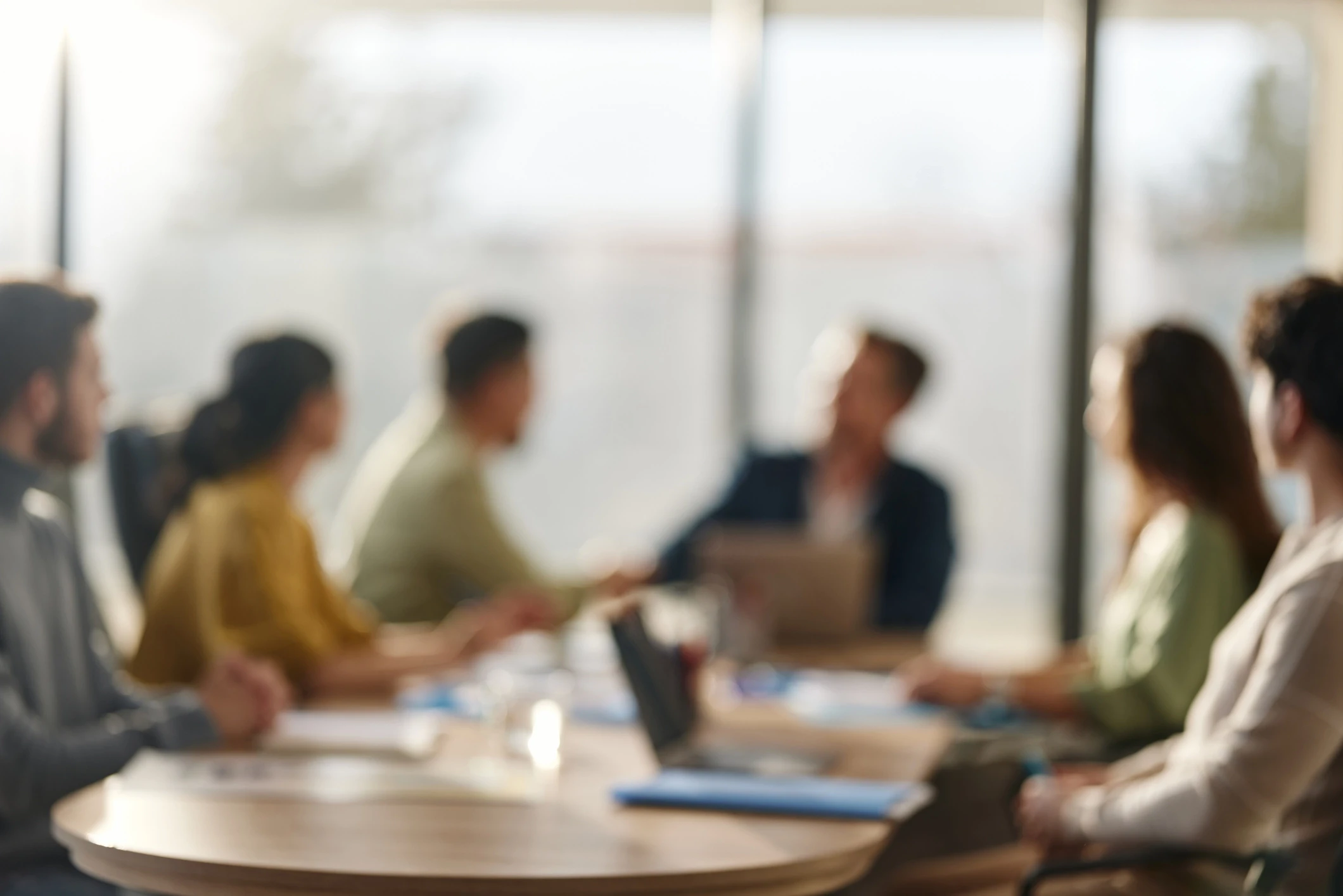 Insurance team in a meeting