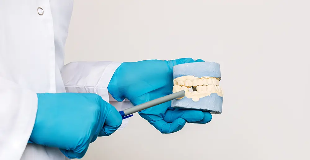 Smile with a missing tooth