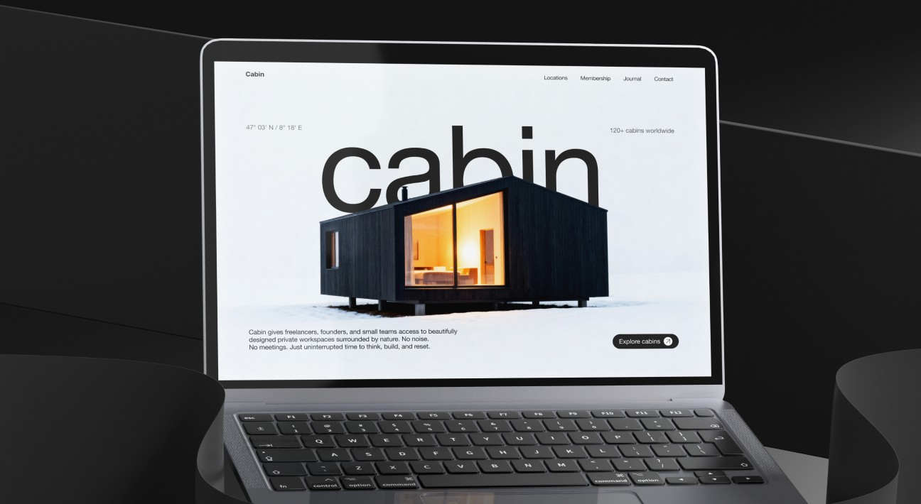 Image of a a laptop with fullscreen website opened