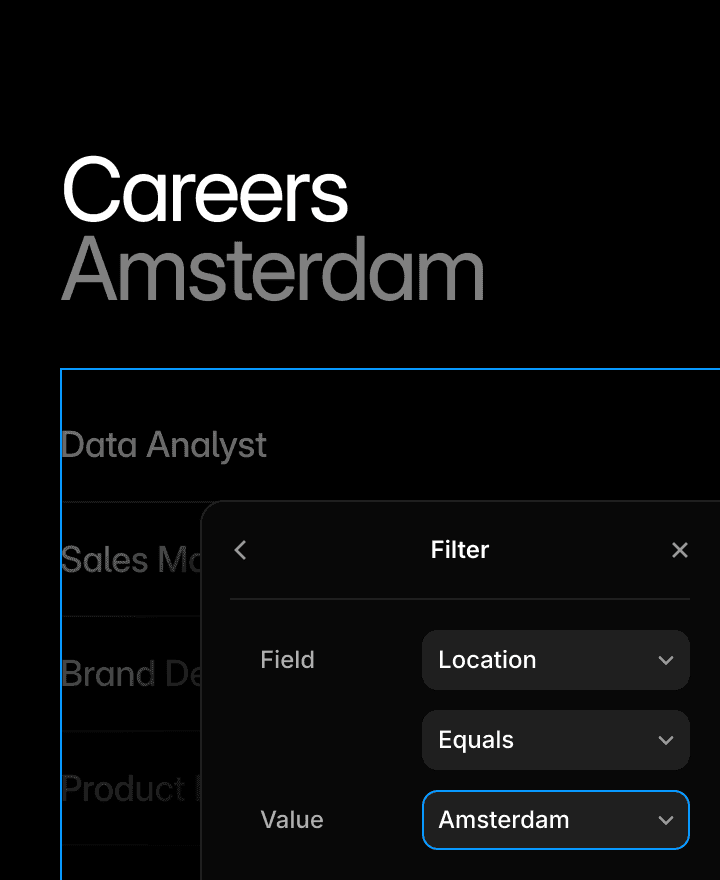 Deep Filtering in CMS in Framer