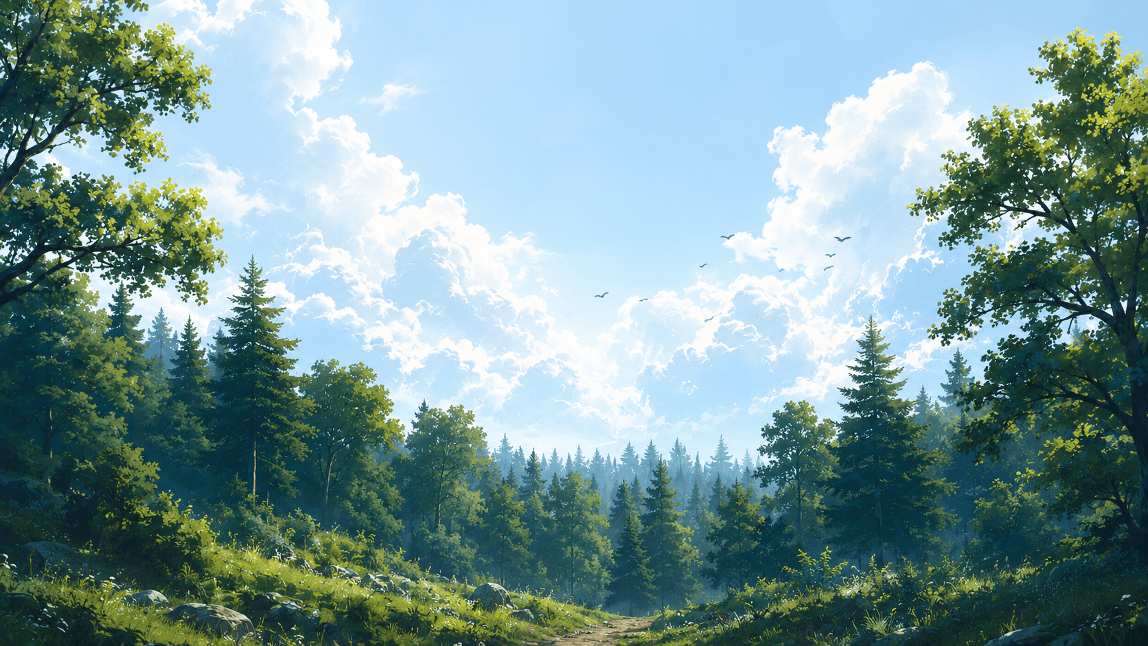 Forest hero section