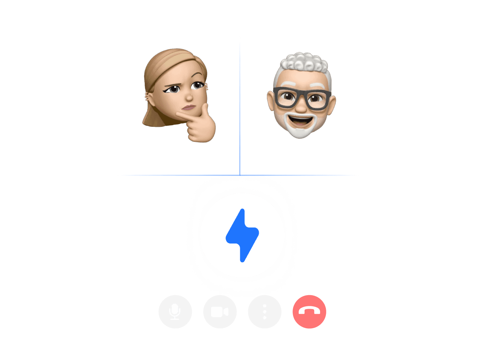 Casa Verde Framer template with animated avatars and call icons.