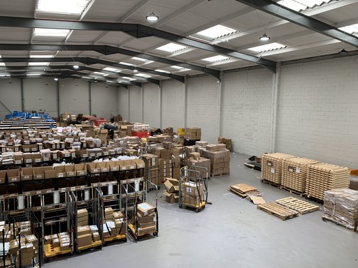 A large warehouse