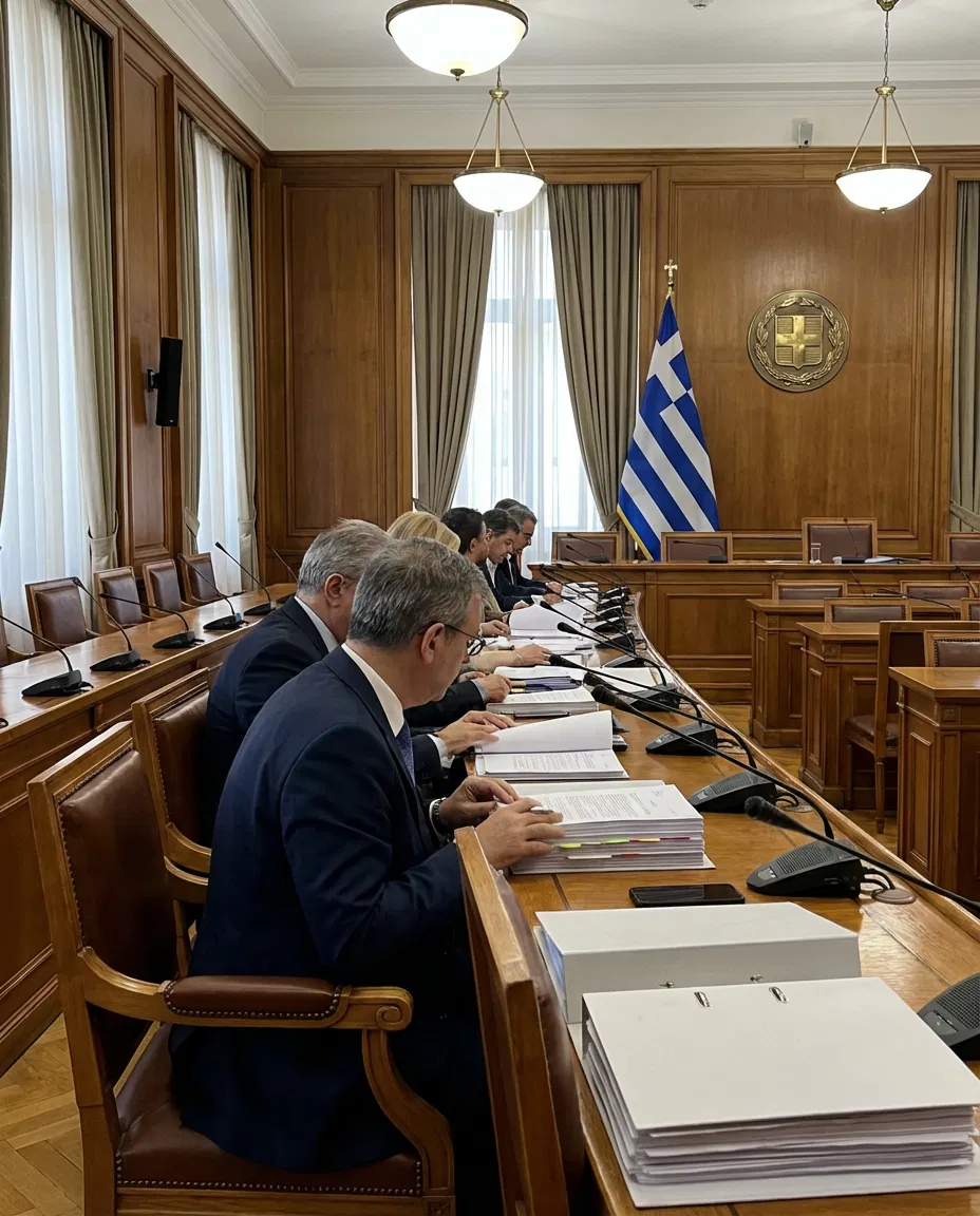 Hellenic Parliament committee session