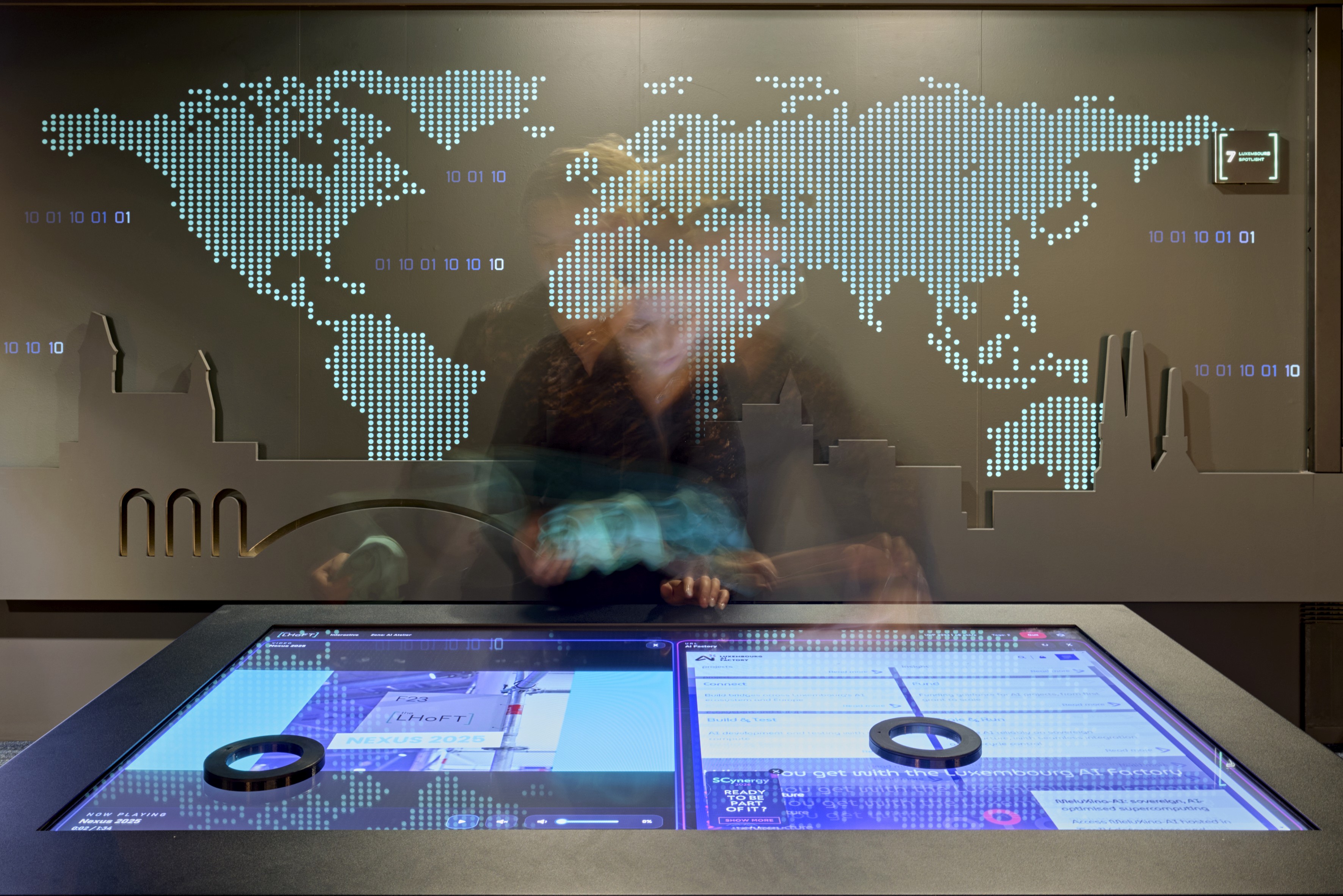 Grid of profiles images being scanned